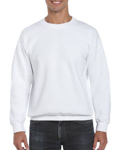 Gildan GI12000 - Sweat Shirt Homme Manches Droites Blanc