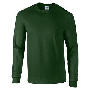 Gildan GD014 - T-Shirt à Manches Longues Homme Vert foret