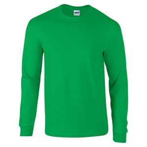 Gildan GD014 - T-Shirt à Manches Longues Homme Vert Irlandais