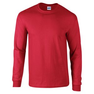 Gildan GD014 - T-Shirt à Manches Longues Homme Rouge