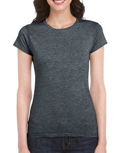 Gildan GD072 - T-Shirt Femme 100% Coton Ring-Spun Gris Athlétique Foncé