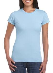 Gildan GD072 - T-Shirt Femme 100% Coton Ring-Spun Bleu ciel
