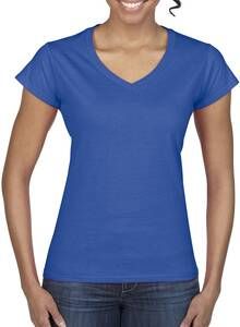 Gildan GD078 - T-shirt Femme Col V Bleu Royal