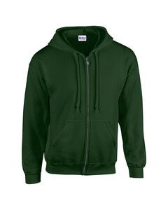 Gildan GD058 - Sweat-shirt à capuche adulte zippé HeavyBlend™ Vert foret