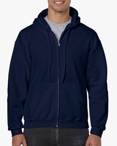 Gildan GD058 - Sweat-shirt à capuche adulte zippé HeavyBlend™ Marine