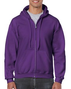 Gildan GD058 - Sweat-shirt à capuche adulte zippé HeavyBlend™ Violet