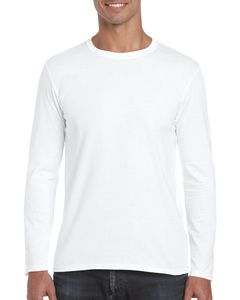 Gildan 64400 - T-Shirt Manches Longues Homme Softstyle® Blanc