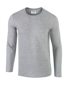Gildan 64400 - T-Shirt Manches Longues Homme Softstyle® Sport Grey (RS)