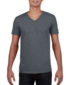 Gildan 64V00 - T-Shirt Homme Col V 100% Coton Charcoal