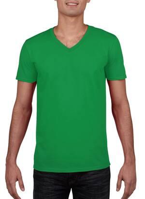 t-shirt homme col v