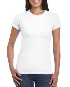 Gildan 64000L - T-shirt manches courtes femme RingSpun Blanc