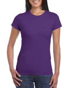 Gildan 64000L - T-shirt manches courtes femme RingSpun Purple