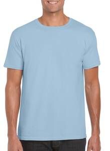 Gildan 64000 - T-Shirt Homme 100% Coton Ring-Spun Light Blue
