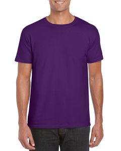 Gildan 64000 - T-Shirt Homme 100% Coton Ring-Spun Purple