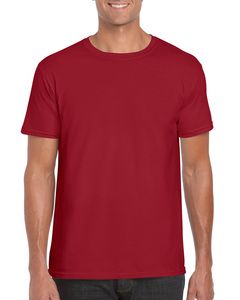 Gildan 64000 - T-Shirt Homme 100% Coton Ring-Spun Cardinal red