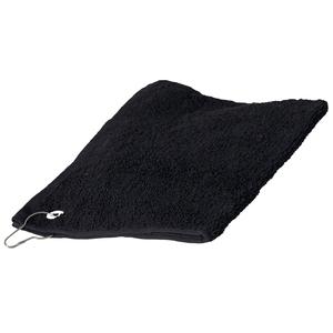 Towel city TC013 - Serviette de Golf 100% Coton Noir