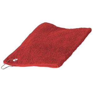 Towel city TC013 - Serviette de Golf 100% Coton Rouge