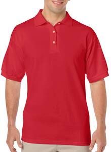 Gildan GI8800 - Polo Homme Jersey Polycoton Rouge