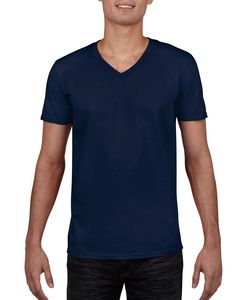 Gildan GN646 - T-Shirt Homme Col V 100% Coton Marine