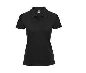 Russell JZ69F - Polo Piqué Femme 100% Coton Noir