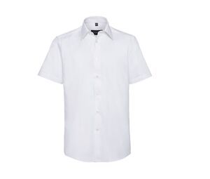 Russell Collection JZ923 - Chemisette Oxford Cintrée Homme Blanc