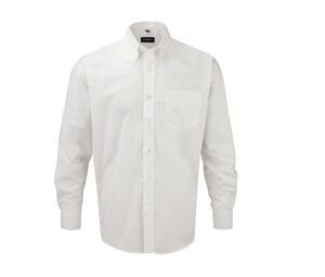 Russell Collection JZ932 - Chemise Homme Oxford Blanc