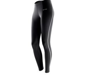 Spiro SP51F - Legging de Sport Femme Quick Dry Noir