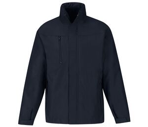 B&C BC340 - Parka Homme Imperméable Coupe-Vent Poche Poitrine Zippée