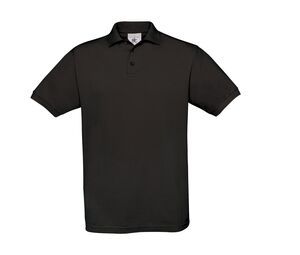 B&C BC410 - Polo Homme Coton Safran Noir