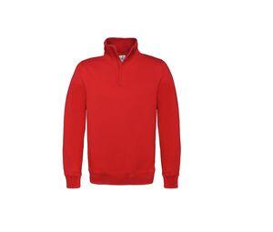 B&C BCID4 - Sweatshirt Col Zippé Homme