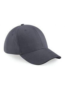 Beechfield BF020 - Casquette de Sport 6 Panneaux Graphite Grey/Black