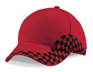 Beechfield BF159 - Casquette Femme 100% Coton Classic Red/Damier Black