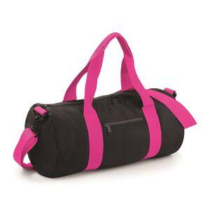 Bag Base BG144 - Sac Voyage Barrel Bag Black/Fuchsia