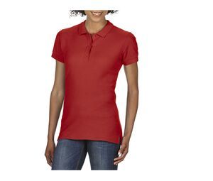 Gildan GN859 - Polo Piqué Femme Premium Rouge