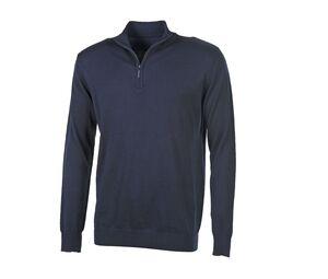 Pen Duick PK455 - Sweat-Shirt Homme Col Zippé Coton