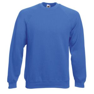 Fruit of the Loom SC260 - Pull à Manches Raglan Homme Bleu Royal