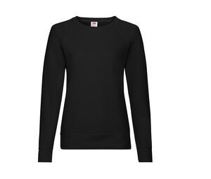 Fruit of the Loom SC361 - Sweat Femme Manches Longues Coton Noir