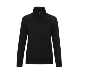 Fruit of the Loom SC366 - Sweat Zippé Femme Coton Noir