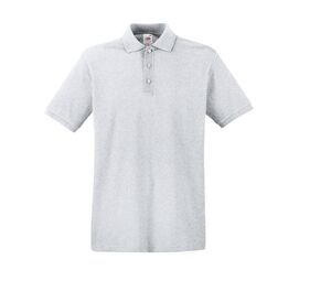 Fruit of the Loom SC385 - Polo Homme Premium 100% Coton Heather Grey