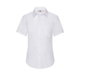 Fruit of the Loom SC416 - Chemisette Popeline Femme Blanc