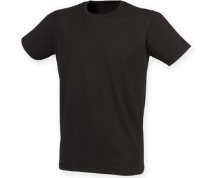 Skinnifit SF121 - Tee-Shirt Homme Stretch Coton Noir
