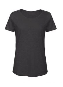 B&C BC047 - Tee Shirt Femme Coton Biologique Chic Black