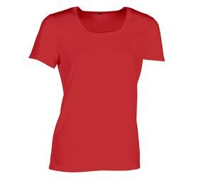 Sans Étiquette SE101 - Tee-Shirt Respirant Femme Rouge