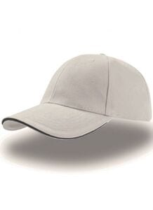 Atlantis AT003 - Casquette 6 Panneaux Sandwich Blanc/Navy