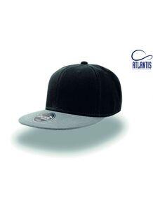 Atlantis AT013 - Casquette Snap Visière Plate Black/Grey