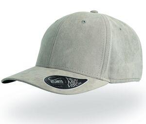 Atlantis AT058 - Casquette 6 Panneaux Mid Visor Gris