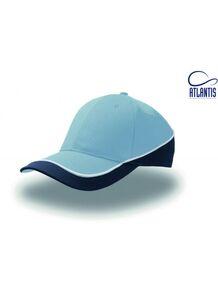 Atlantis AT088 - Casquette 6 Pans Constratée Light Blue/Navy