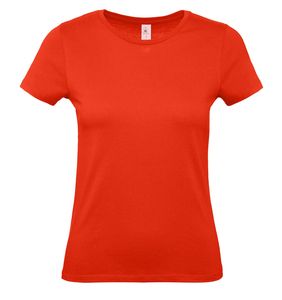 B&C BC02T - Tee-Shirt Femme 100% Coton Fire Red