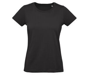 B&C BC049 - Tee-Shirt Femme 100% Coton Bio Noir