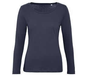 B&C BC071 - Tee-Shirt Manches Longues Femme 100% Coton Bio Urban Navy